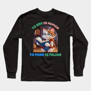 Poetry cat Long Sleeve T-Shirt